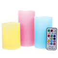 White,Ivory Color and Paraffin Wax Material Christmas Led Lights Candles